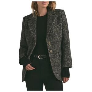 Favorite Daughter The City Wool-Blend Single-Breasted Blazer Size XS